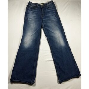 Seventy + Mochi Mabel Wide Leg Jeans Medium Indigo Organic Cotton W27 Reg